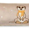 Nici 36125 Kissen Erdmännchen Mit Schal Rechteckig 43x25cm Plüsch Meerkat -Nici 36125 me