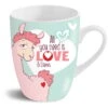 Nici 42712 Tasse Lama All You Need Is Love Porzellan Kaffeetasse Teetasse 310ml -Nici 42712 01 HA Frei 2048x1890