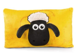 Nici 48493 Kissen Shaun Das Schaf Gelb Rechteckig Plüsch 43x25cm Shirley Timmy