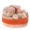 Nici 48708 Sleeping Pets Bunnies Hase Karamell 12cm Schlafend Im Körbchen Peach -Nici 48708 02 ZA Frei 2048x1818