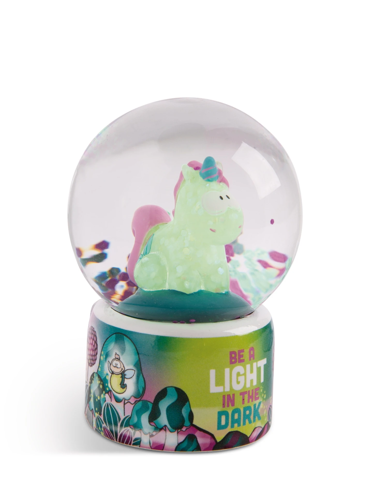 Nici 49111 Schüttelkugel Schneekugel Einhorn Midnight Floral Glow In The Dark 5 Nici 49111 Schüttelkugel Schneekugel Einhorn Midnight Floral Glow In The Dark – Bild 3