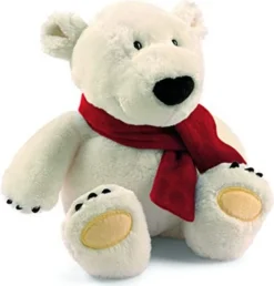NICI 25960 - Plüschtier - Eisbär Mit Schal (35cm) Kuscheltier Stofftier Plüschfigur